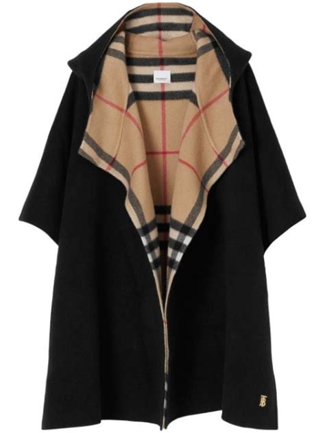 burberry hooded jersey cape|Burberry capes and ponchos.